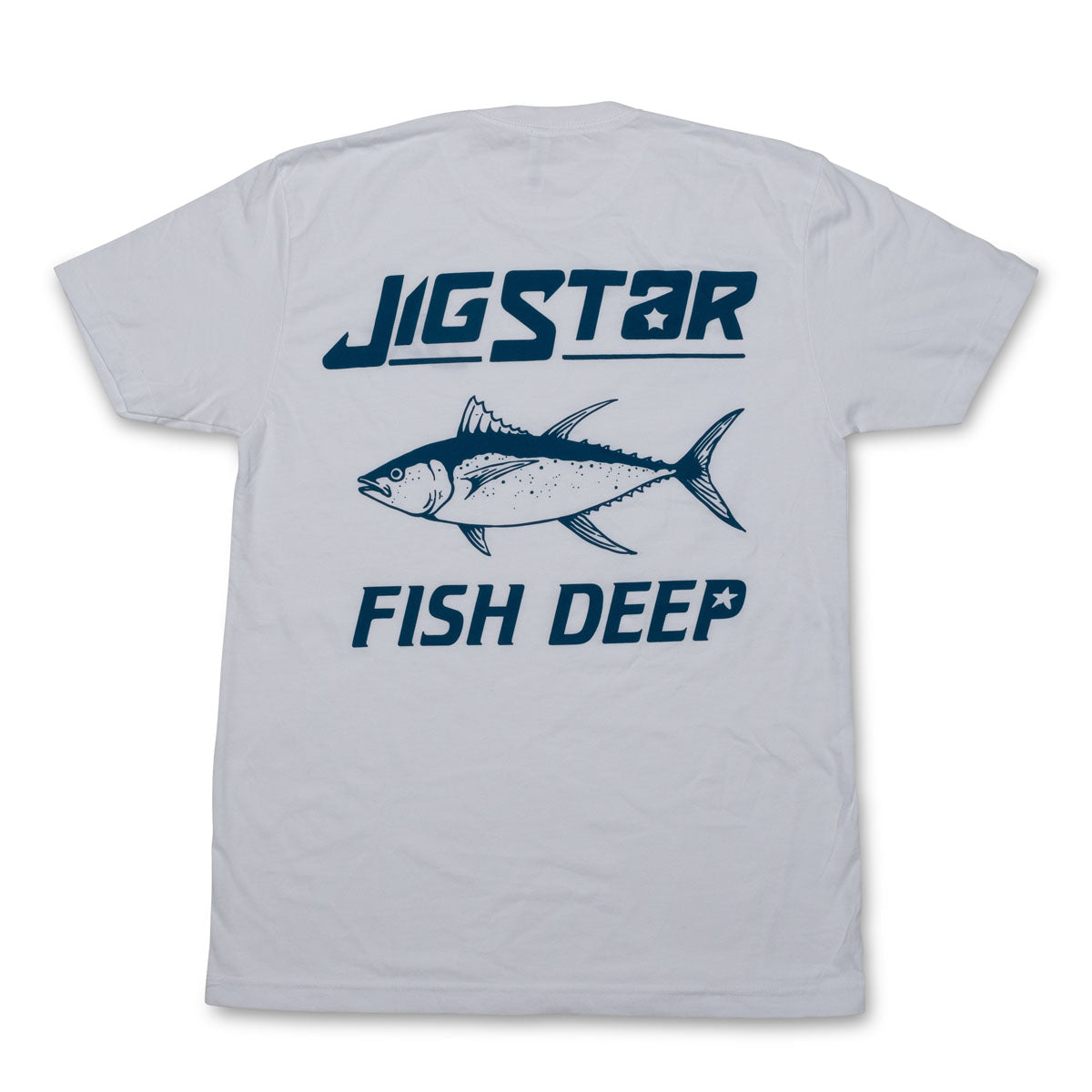 Jig Star "Fish Deep" Short Sleeve Comfort T-shirt - Silver